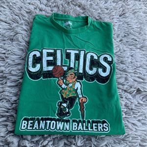 NBA Celtics T-shirt.